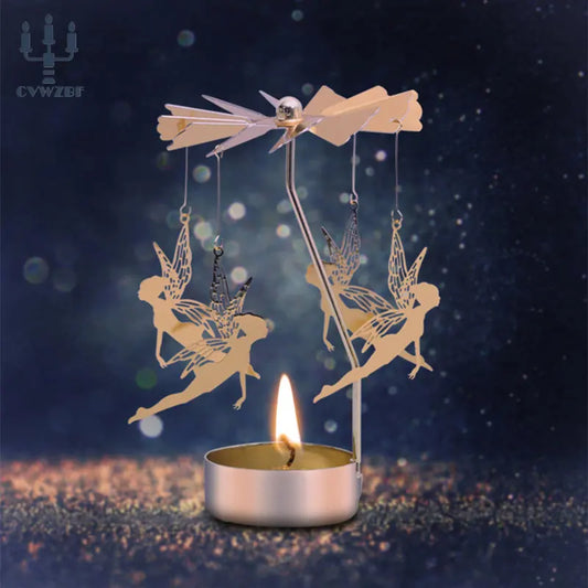 1pc Metal Hot Rotating Candle Holder