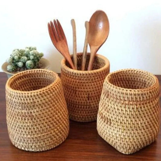 Handmade Rattan Storage Box