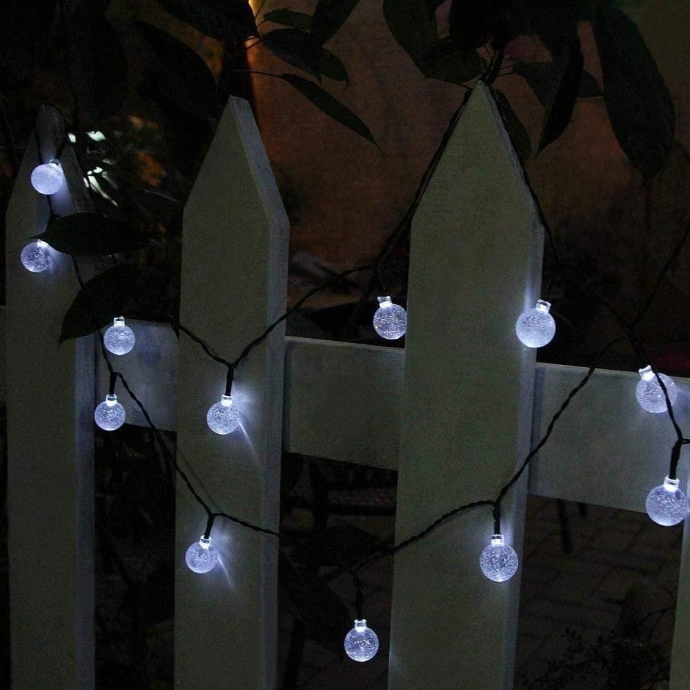 30 Crystal Ball Solar Powered String Lights